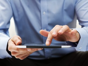 Business Casual and Tablet