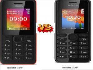 nokia 107 vs nokia 108